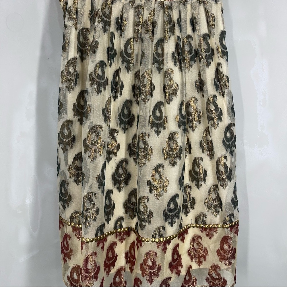 Free People Party Champagne Combo Mini Dress Size 6 - Picture 5 of 12